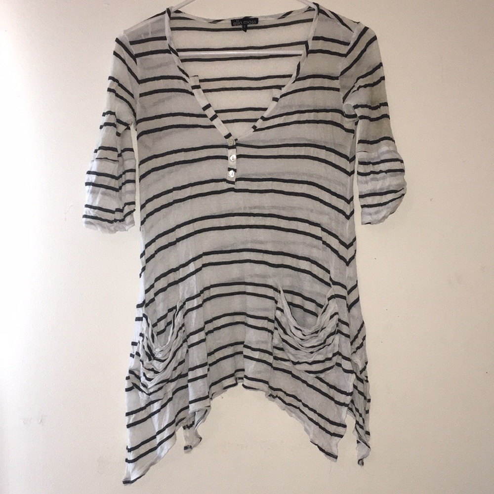 Black and white striped shirt